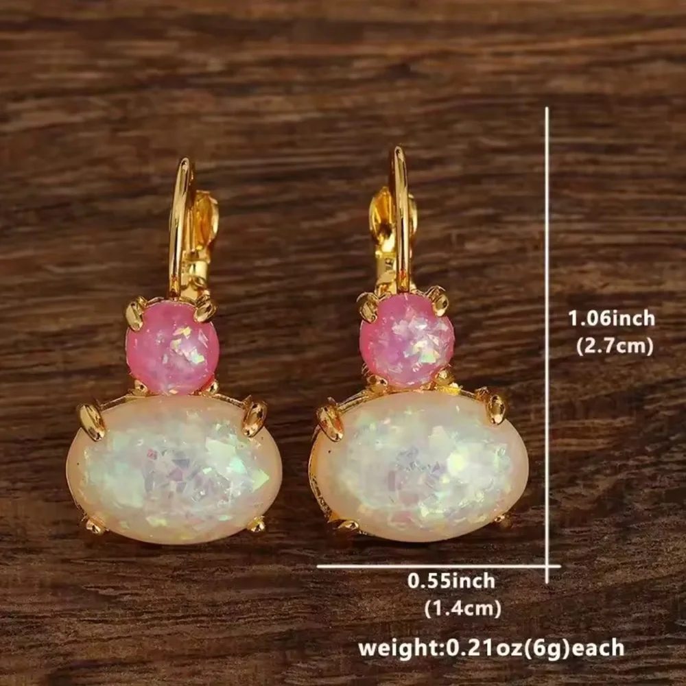 Anthropologe hoop Pink Earrings glitter - Picture 4 of 5